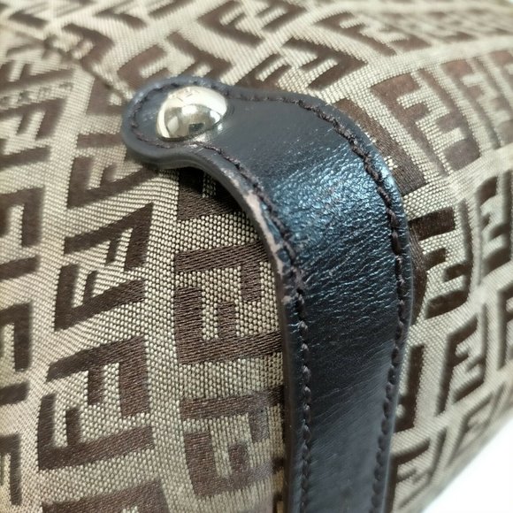 AUTHENTIC Fendi Tote Bag Black Nylon - Picture 7 of 15